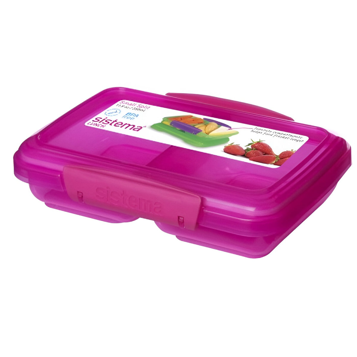 Sistema Klip It Split Storage Container Assorted Colours 350ml Pack of 1 01518