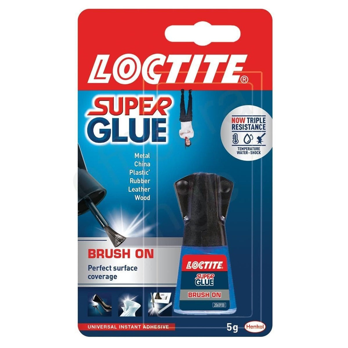 Henkel Loctite Easy Brush Super Glue Clear 5g | Perfect Surface Coverage | Universal Instant Adhesive