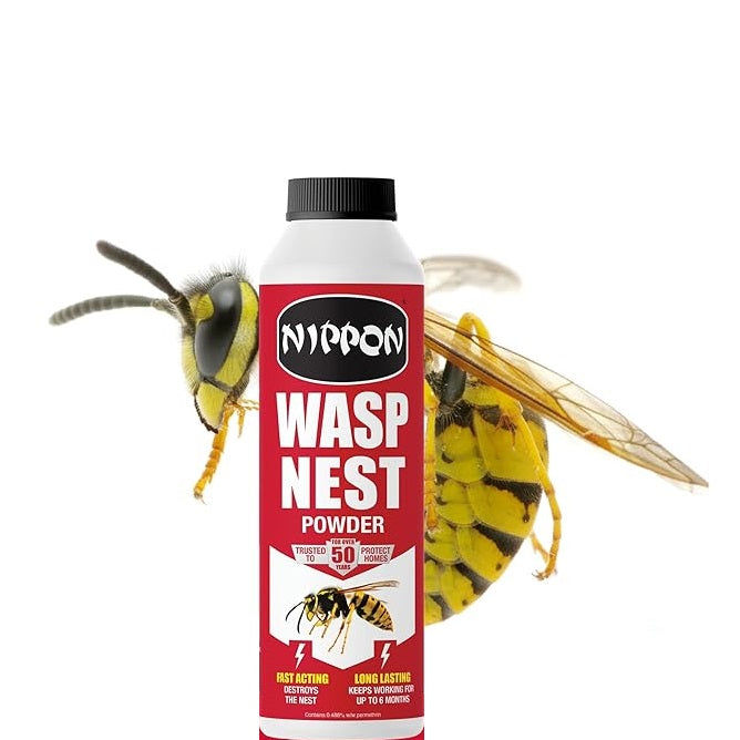 Vitax Nippon Wasp Nest Powder Red 300g VTX5NWP300 | Fast Acting | Long-lasting | Protect Homes | For Indoor and Outdoor Use