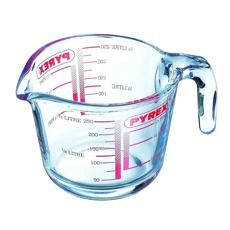Pyrex Glass Measuring Jug Clear 0.25Ltr