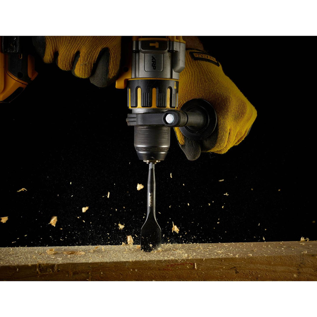 Dewalt Extreme Impact Flat Wood Drill Bit Black 38mm x 152mm DT4777-QZ