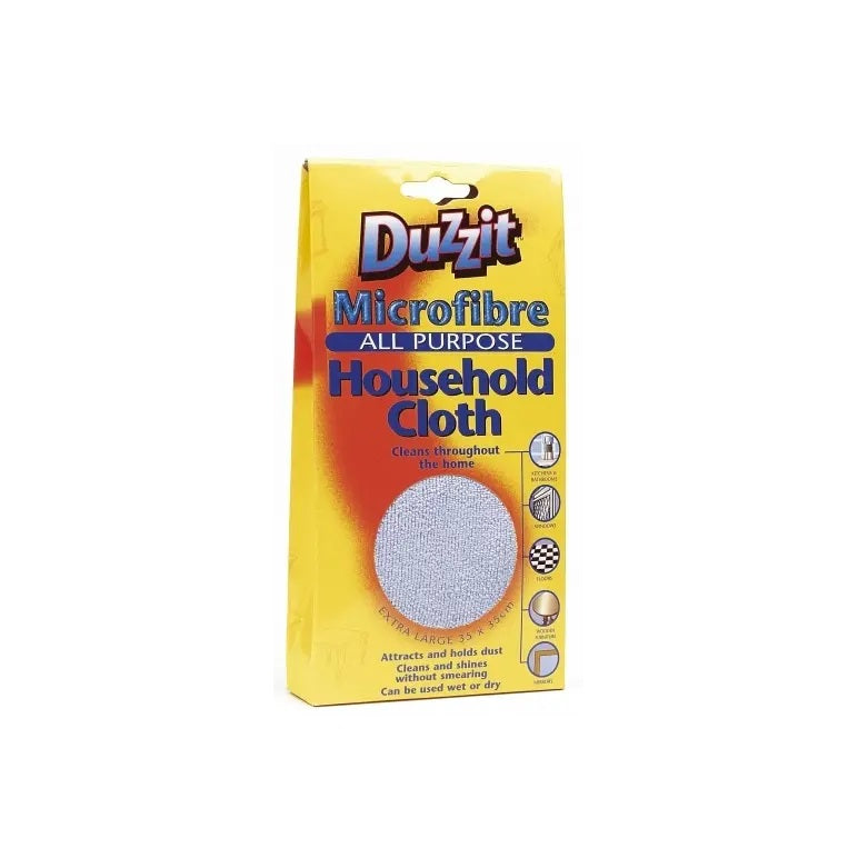 151 Duzzit Microfibre All-Purpose Household Cloth Grey 35cm x 35cm DZT1001