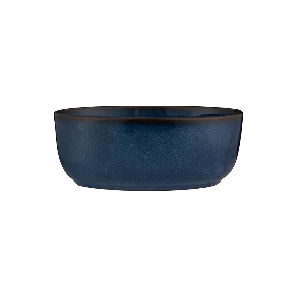 Mason Cash Reactive Oval Pie Dish Blue 650ml 18cm x 12cm x 7cm 2002.276 | Microwave Safe | Freezer Safe | Oven Safe | Dishwasher Safe