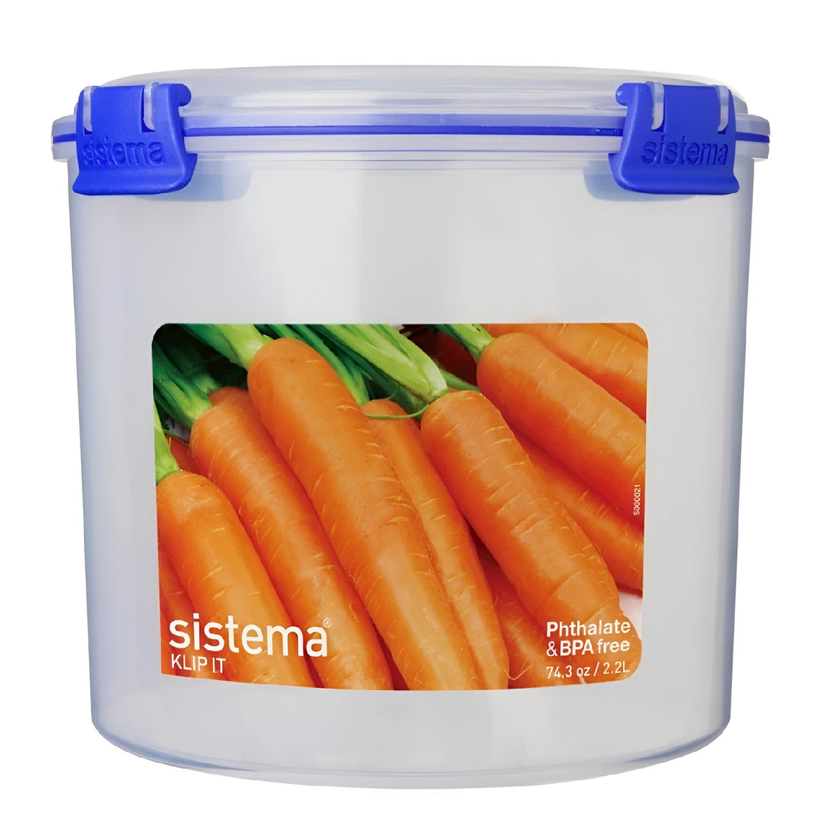 sistema-klip-it-round-container-clear-16.7cm-x-16.7cm-x-15.2cm-2.2ltr-01390--bpa-free--phthalate-free