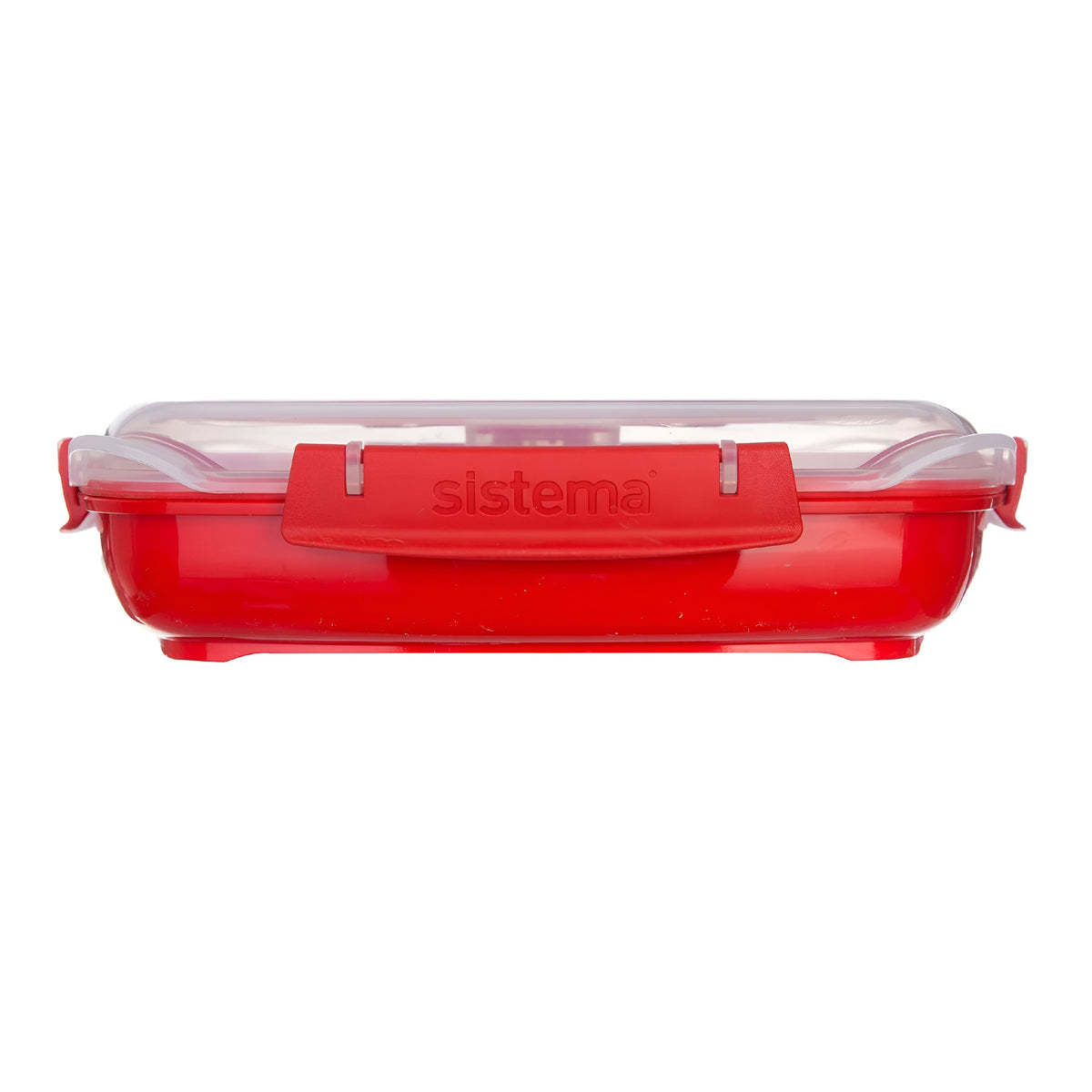 Sistema Microwave Steamer Red And Clear L209.cm x W20.9cm x H5.5cm 880ml 1105