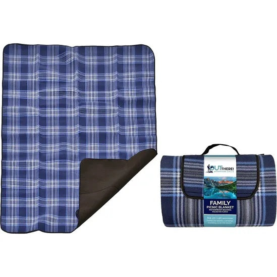 Kandy Toys Family Picnic Waterproof Blanket Blue 2Mtr x 1.5Mtr TY8872