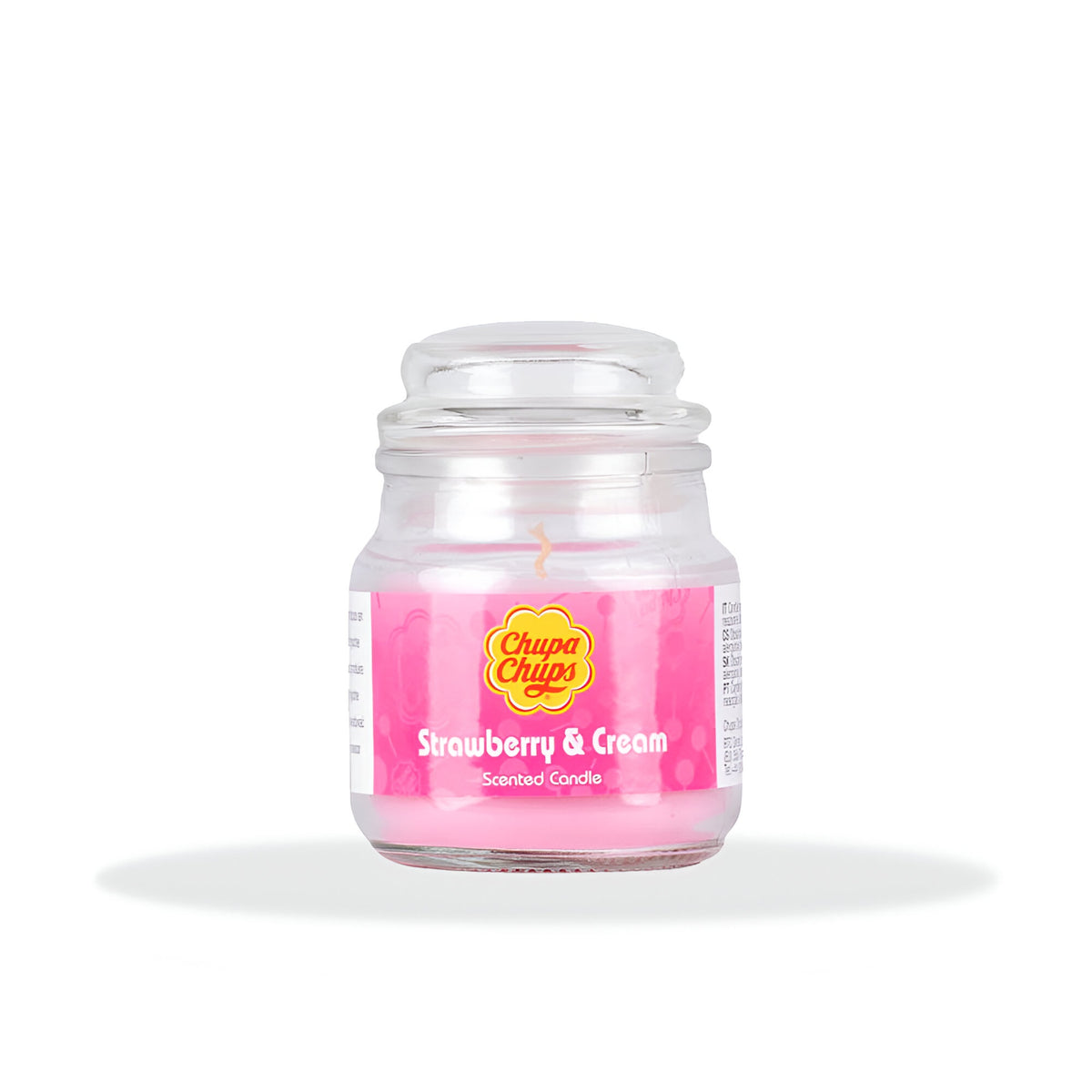 Chupa Chups Strawberry and Cream Scented Jar Candle Pink 3oz 90473