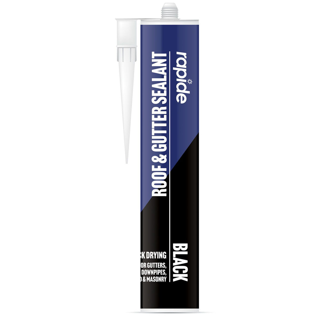 Rapide Quick Drying Roof and Gutter Sealant Black 260ml 5968