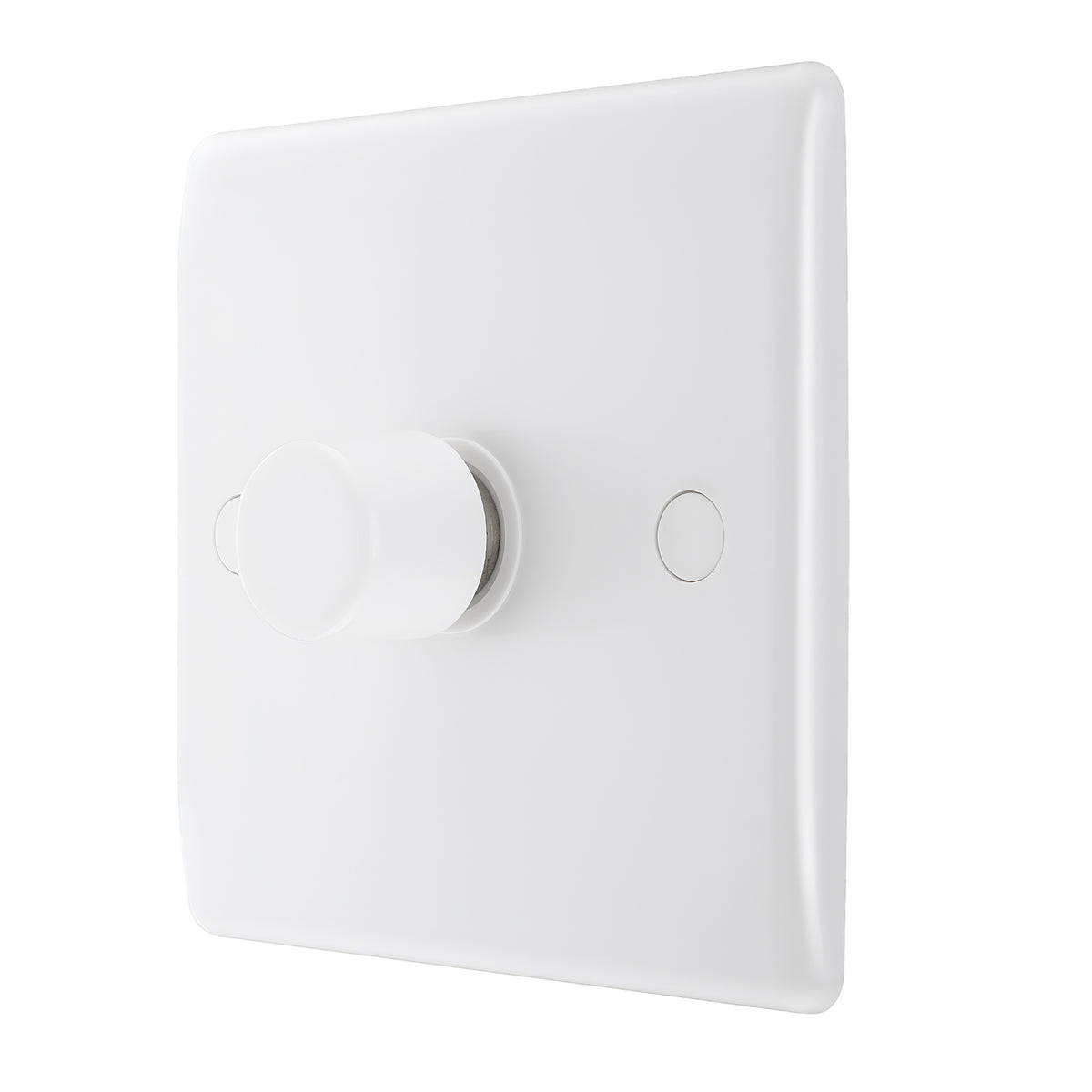BG Electricals 1G Nexus Moulded 2 Way Push ON/OFF Intelligent Single Dimmer Switch White 200W 881