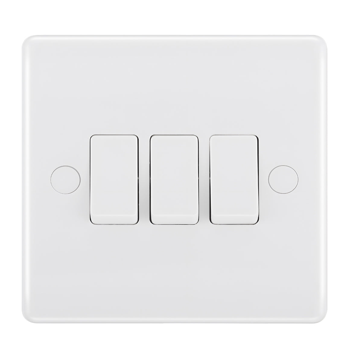 BG Electricals Nexus Moulded 16AX 2 Way Triple Light Switch White 20A 843