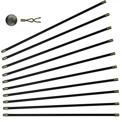 Dekton Drain Rod Set Black 100cm x 7cm x 12.5cm Pack of 12 DT30310