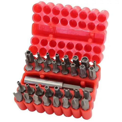 Dekton Security Bit Set Silver Assorted Pack of 33 DT65411