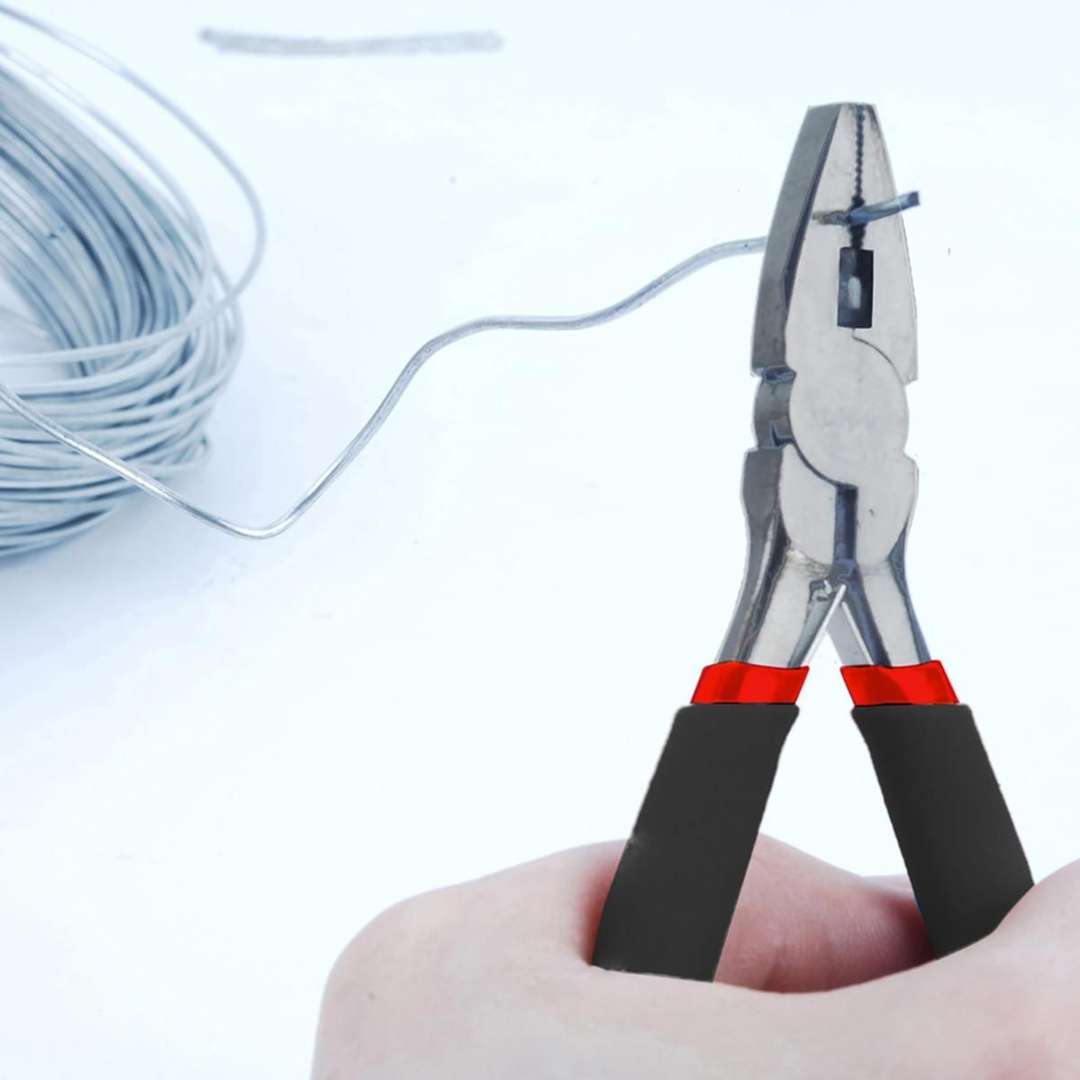 Dekton Heavy Duty Mini Combination Pliers Black and Silver DT20212 | Anti Slip Grips | Spring Release | Heat Treated Carbon Steel