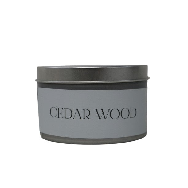 SiL EW London Tin Candle Cedar Wood 8cm x 8cm x 5cm 170g FR1666