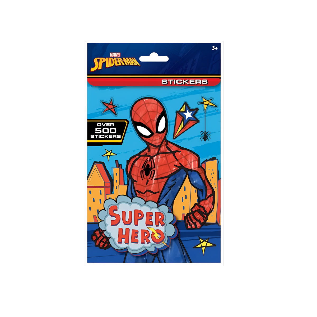 Design Group Marvel Spiderman Stickers Assorted Pack of 7 Sticker Sheets SPSTR-5 | Over 500 Stickers