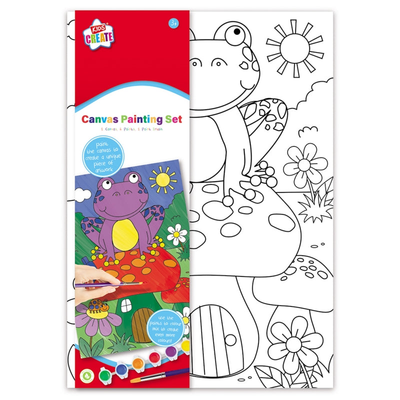 Design Group Kids Create Canvas Painting Set Assorted CCAP
