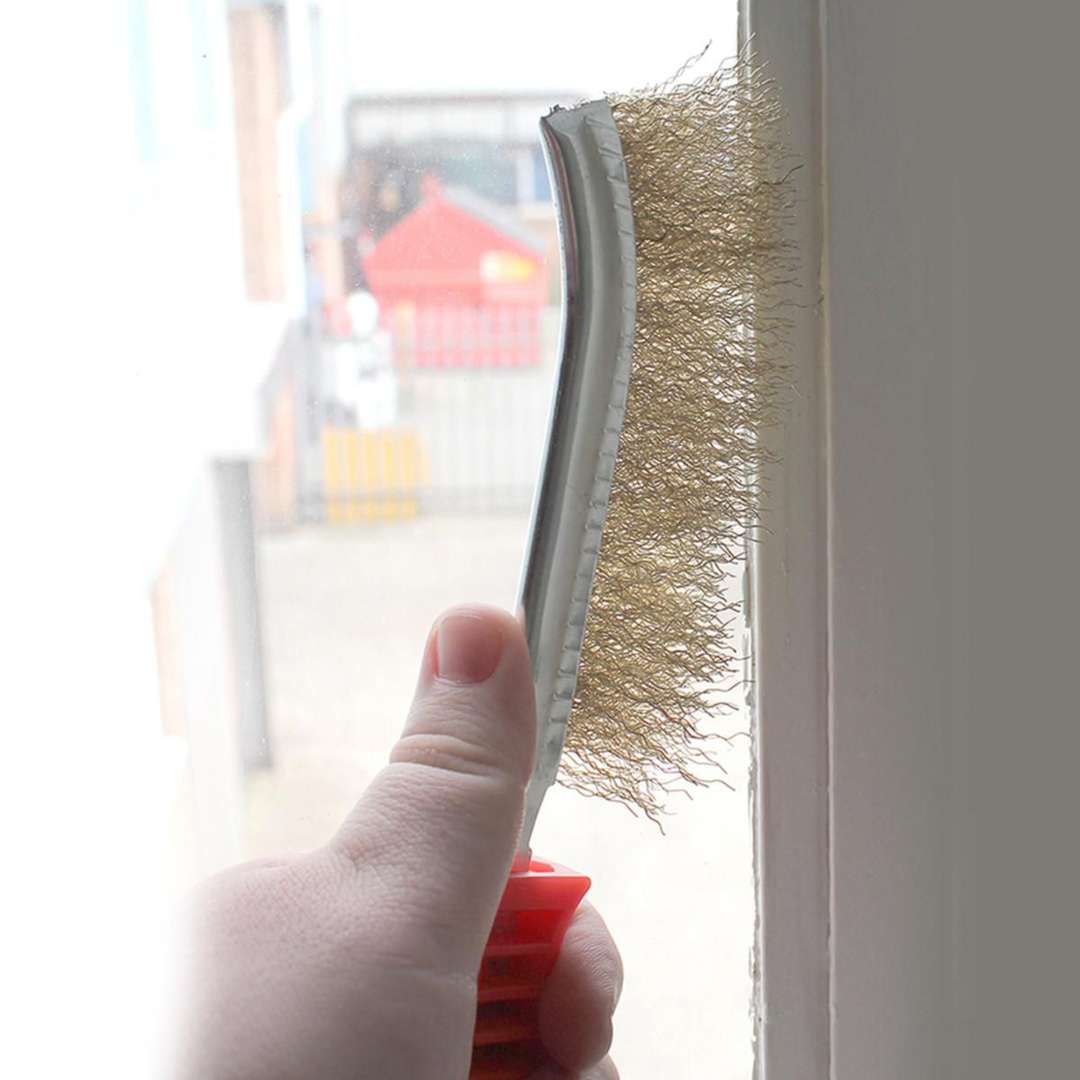 Dekton General Purpose Wire Brush Multicoloured 24cm x 6cm DT85984 | Ideal for Rust Removal and General Cleaning