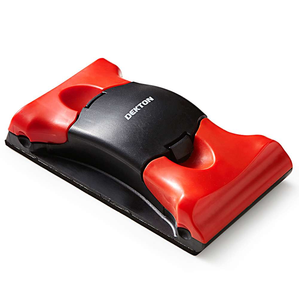 Dekton Hand Sanding Block Red and Black 6.5-Inch DT30692