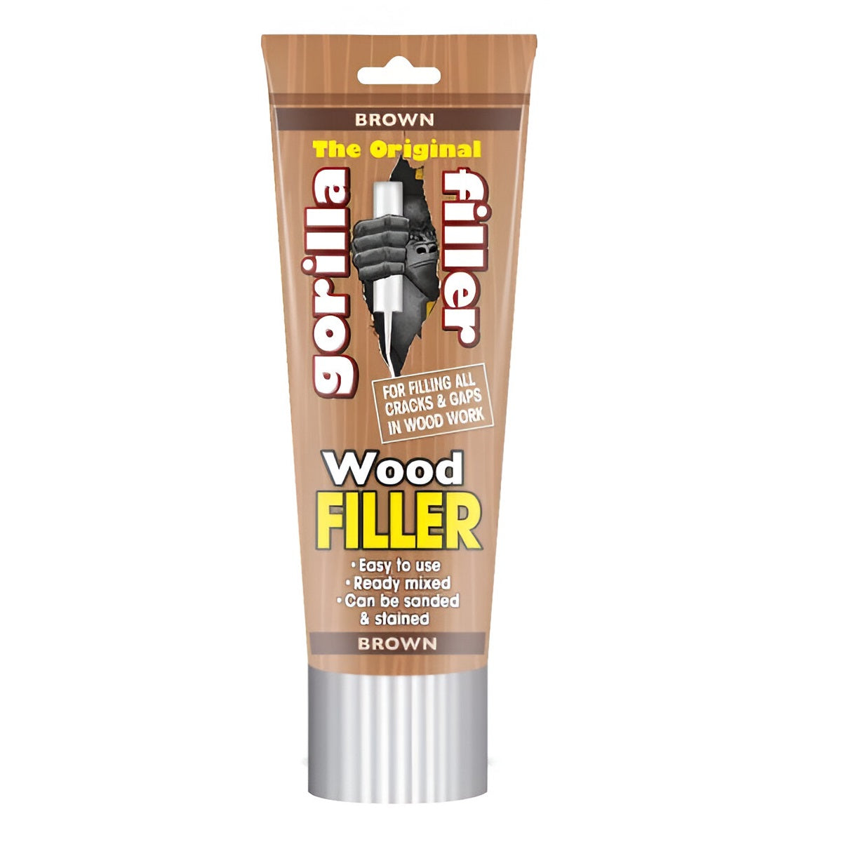 151 Gorilla Wood Filler Tube Brown 330g GF8 | The Original | Easy To Use | Ready Mixed | Can be Sanded and Stained