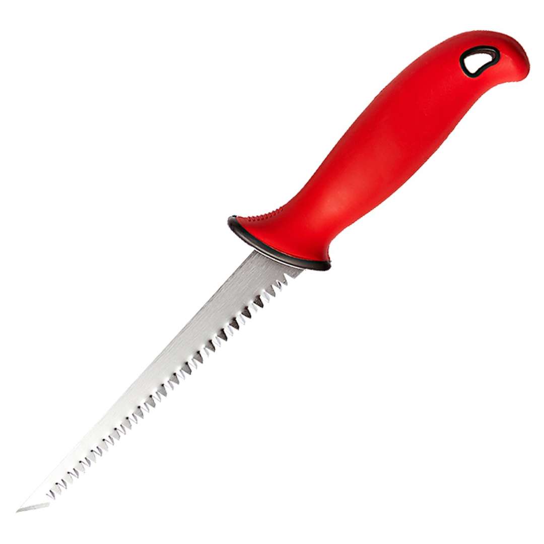 Dekton Sure Grip Jab Saw Red and Silver 6-Inch DT45615 | 1.8mm Extra Thick Blade | Rapid Cut | Extra Sharp Tip | Finger Grip