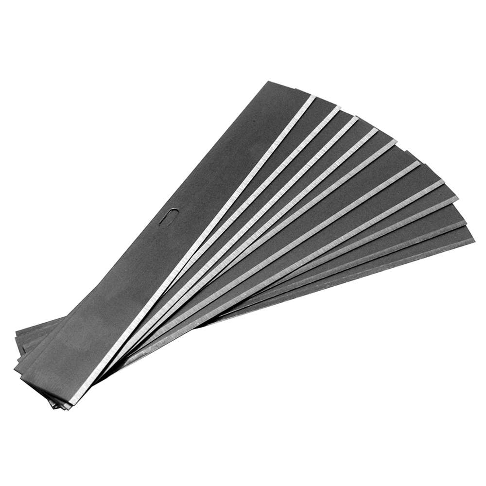 Dekton Scraper Blades Metallic Grey 4-Inch Pack of 10 DT85969 | High Carbon Steel | Temper Ground
