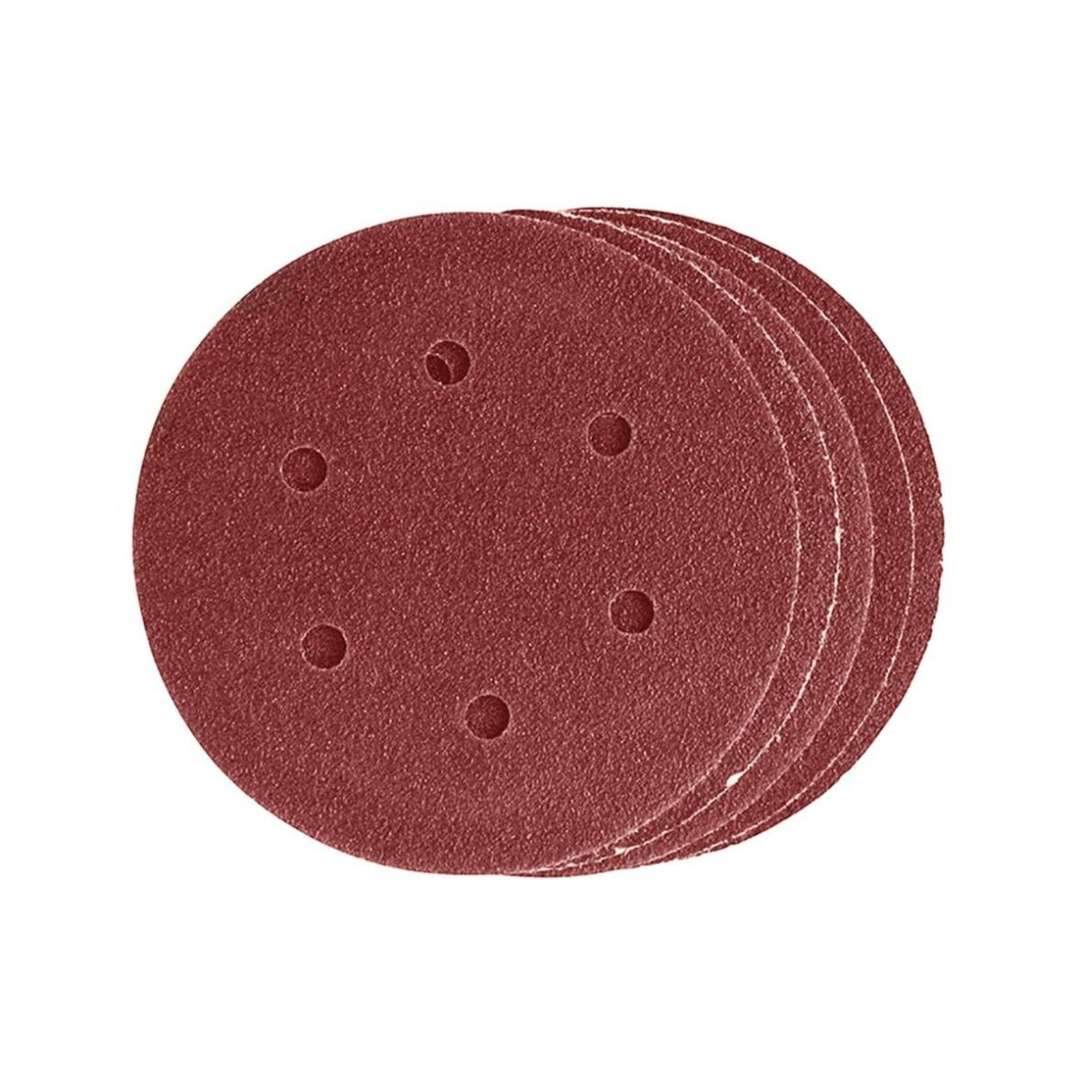 Dekton Hook and Loop 40 Grit Sanding Discs Brown 125mm DT80702 | Extra Coarse | Suitable for Orbital Sanders