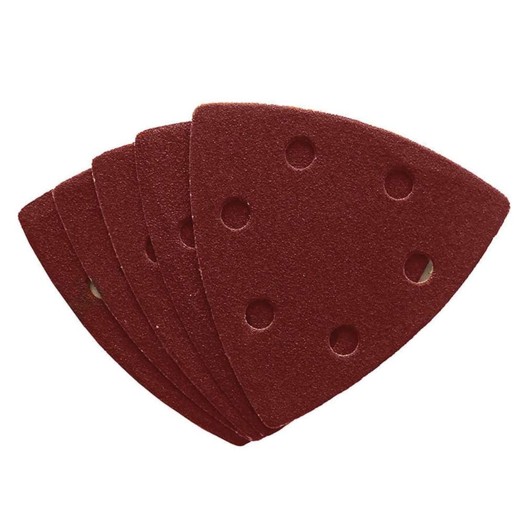 Dekton Hook and Loop 120 Grit Detail Sanding Pads Red Oxide 93mm x 93mm Pack of 5 DT80738 | Suitable for Detail Sanders