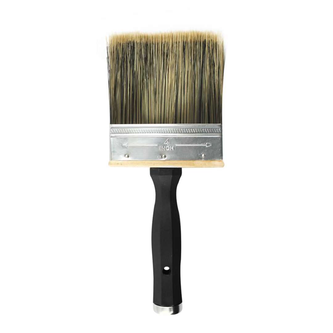 Dekton Pro Grade Multi Purpose Block Brush Black 4-Inch DT95845 | Tough Bristles Suitable for Wood and Masonry | Extra Thick to Hold More Liquid