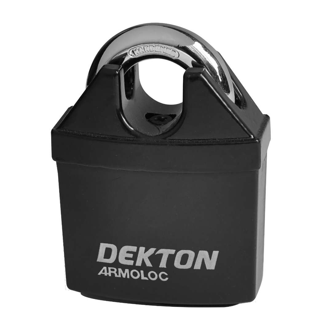 Dekton Closed Shackle High Security Padlock Black 60mm DT71085 | Standard Security | 4 Keys Included
