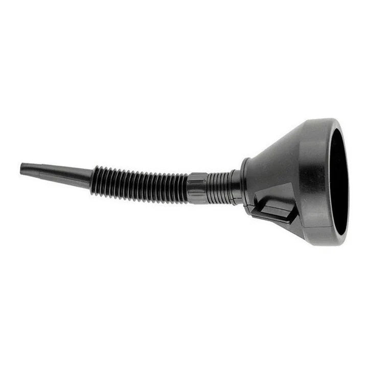 DID 2 in 1 Plastic Funnel with Handle Black 13.5cm x 38cm HW6025 | Essential Addition to Your Car Kit | Perfect for Transferring Liquids and Powders