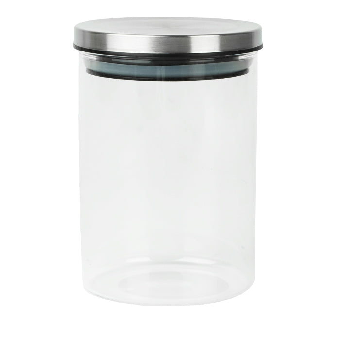 Excellent Houseware Glass Storage Jar with Lid Clear 750ml 184603