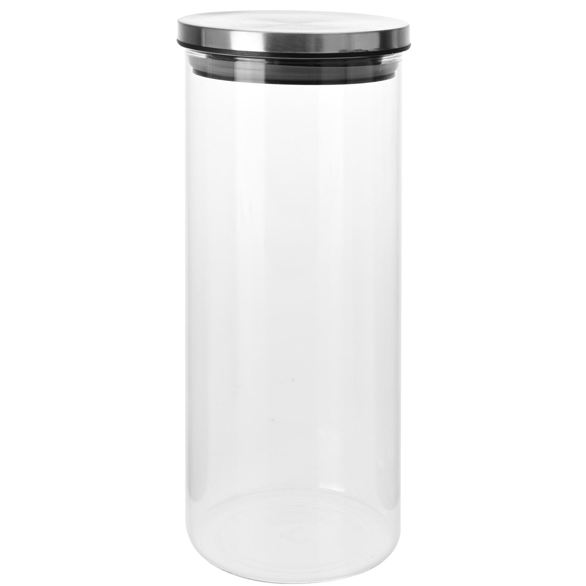 Excellent Houseware Glass Storage Jar with Lid Clear 1.4Ltr 184630