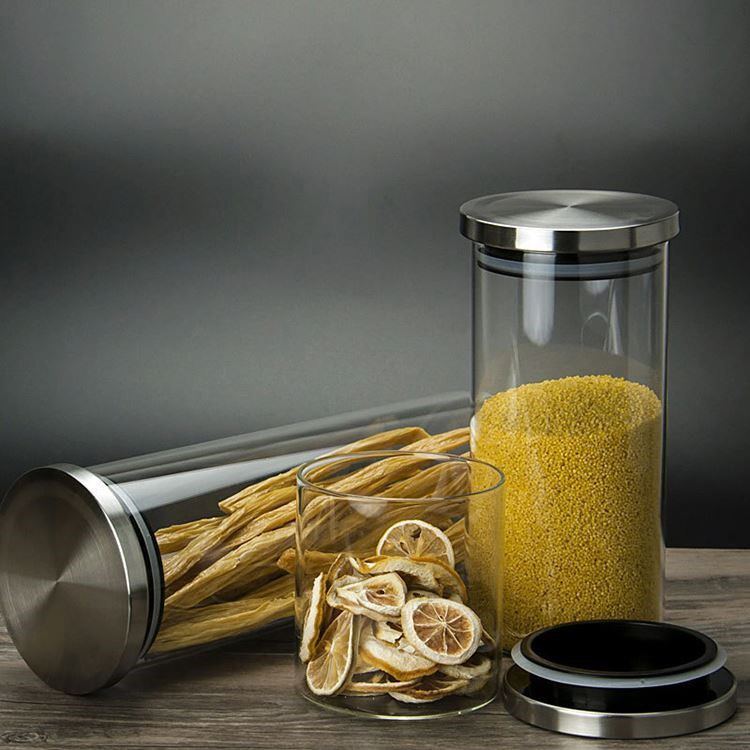 Excellent Houseware Glass Storage Jar with Lid Clear 1.4Ltr 184630