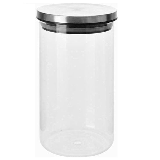Excellent Houseware Glass Storage Jar with Lid Clear 1Ltr 184618
