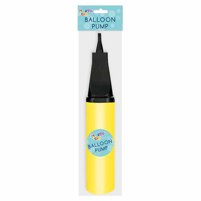 Tallon Party Crazy Balloon Inflator Pump Assorted Colours 24cm 5709 | Manual Pump