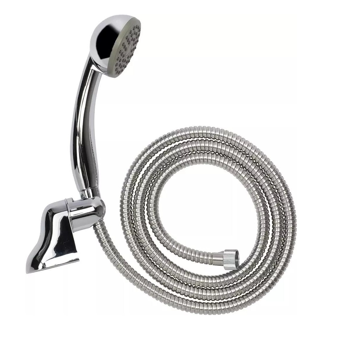 Croydex Single Function Bath and Shower Set with Bracket Chrome AM162041