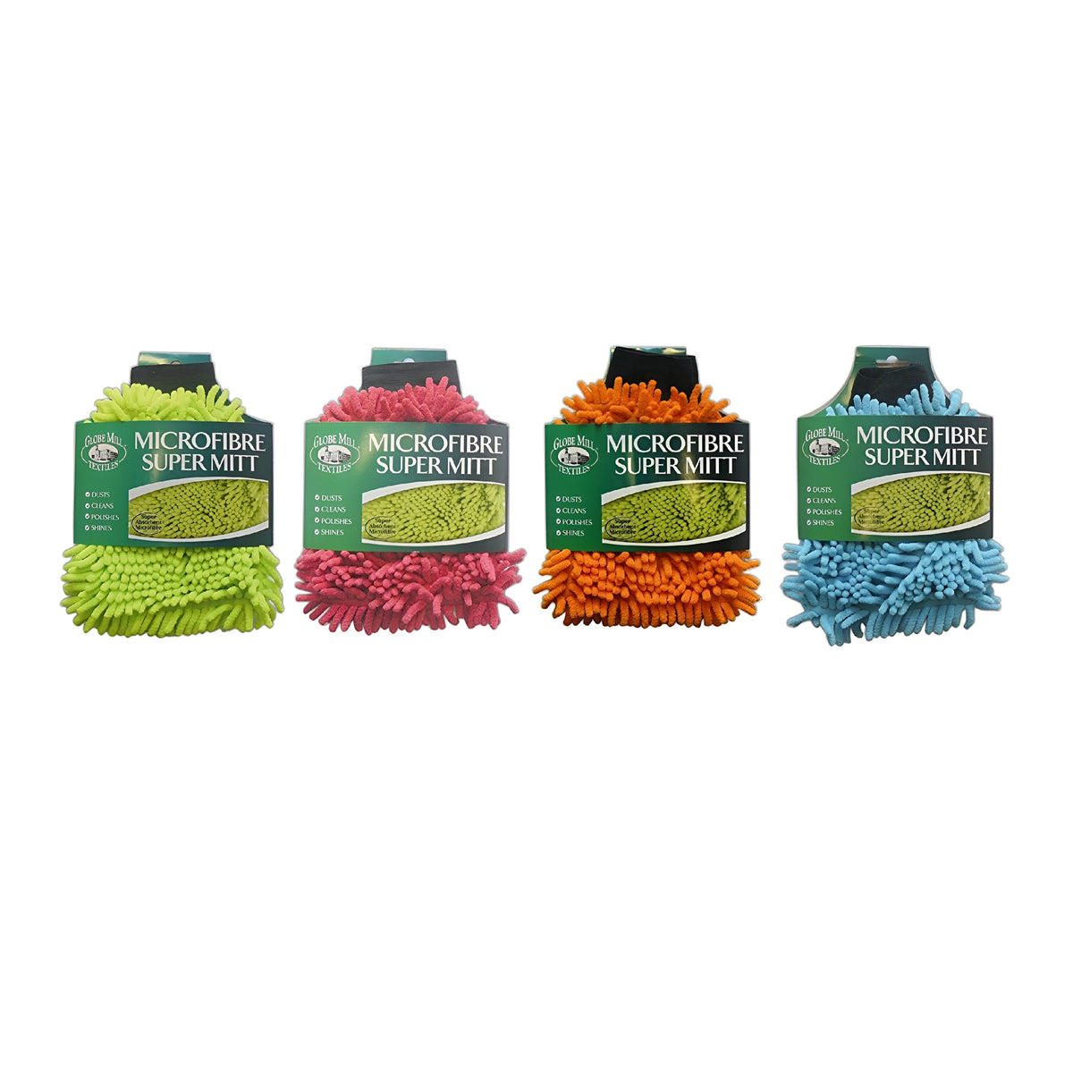 151 Globe Mill Textiles Microfibre Super Mitt Assorted Colours Pack of 1 GM004
