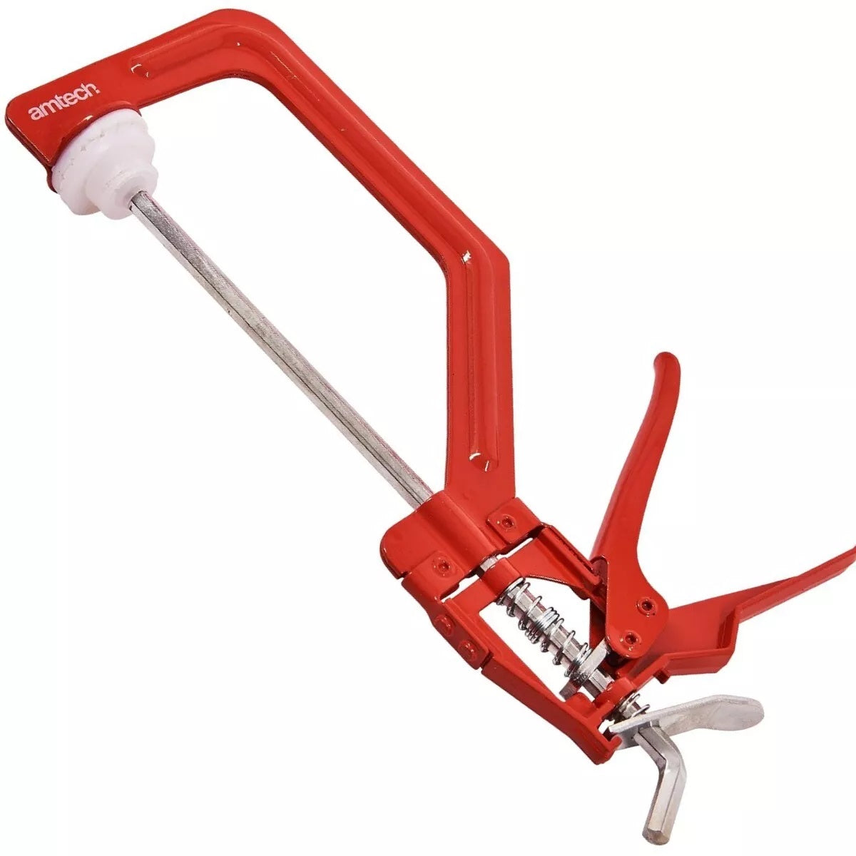 Amtech One Hand Operated Speed Clamp Red and Silver 6-Inch D0950