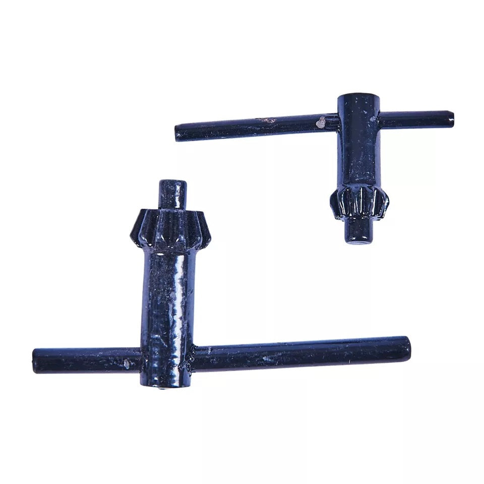 Amtech Professional Replacement Chuck Keys Set Black Pack of 2 F0600 | T Bar for Effective Leverage | Suitable for 8 10 and 13mm Chucks