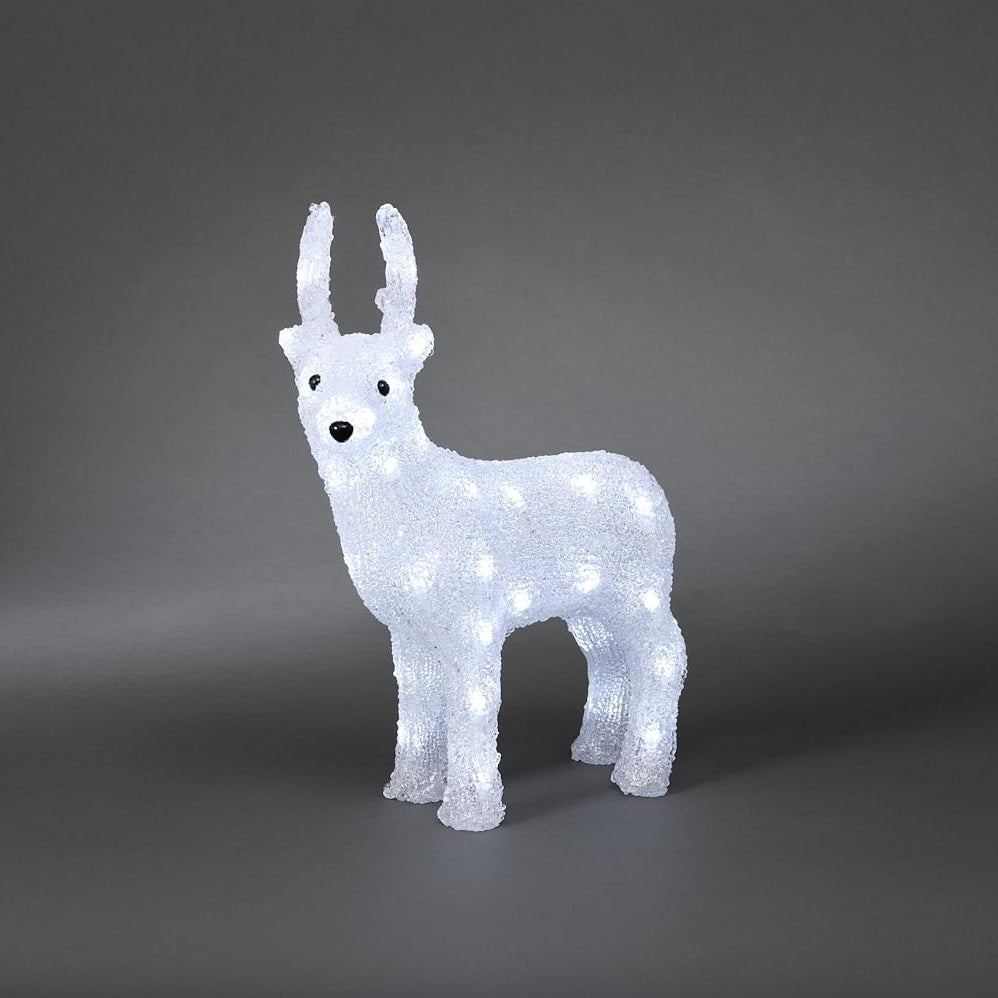 Jaytex LED Indoor-Outdoor Acrylic Reindeer White 38cm