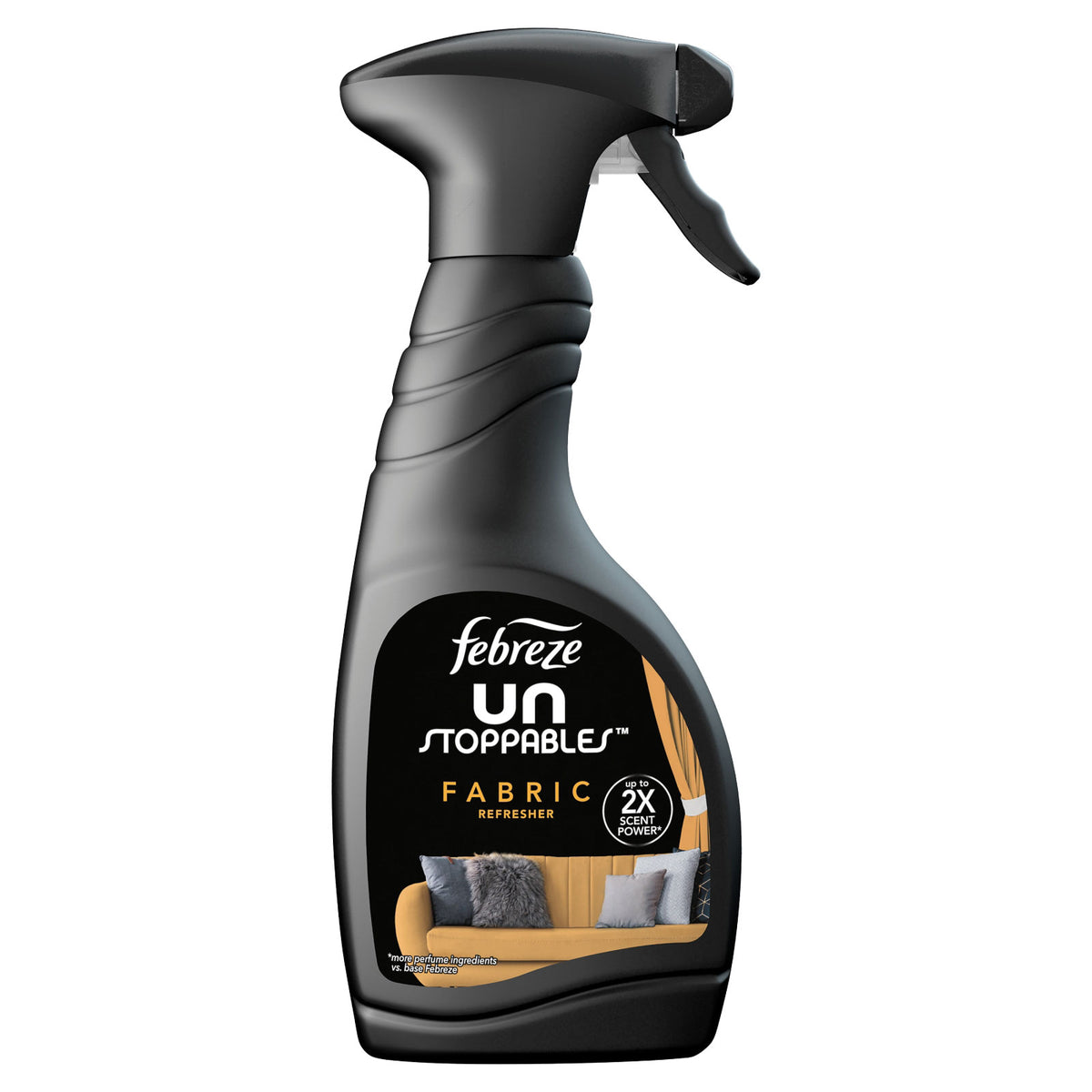 Febreze Unstoppable Lavish Fabric Refresher with Odour Clear Technology Black 500ml S519 | Up to 2X Scent Power