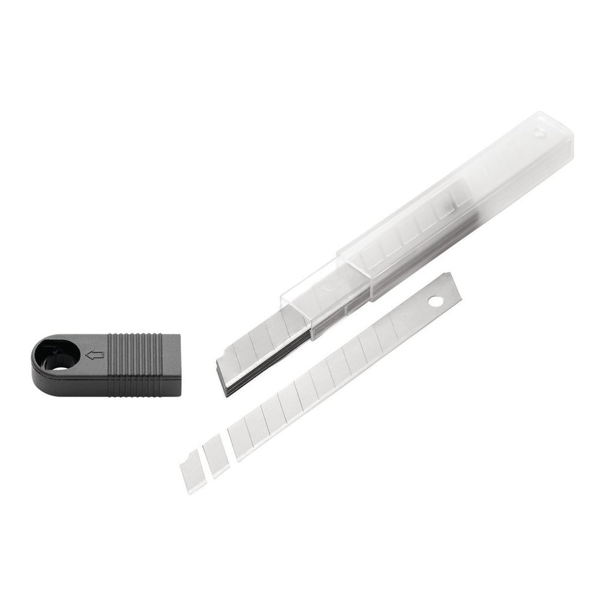 Draper Snap-Off Segment Knife Blades Silver 9mm Pack of 10 03512 | Blade Thickness 0.4mm