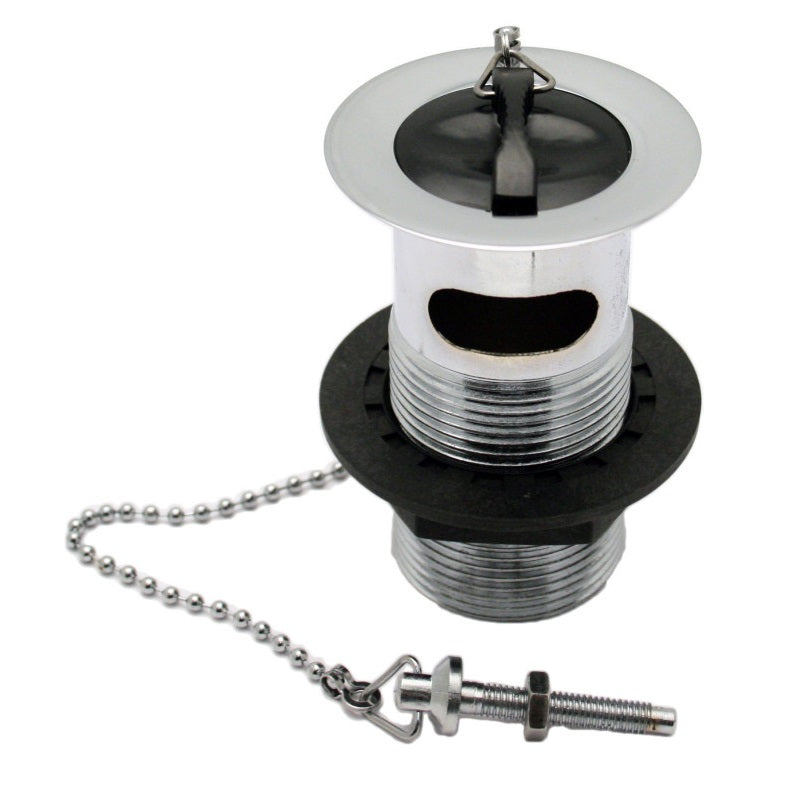 Embrass Peerless P1 Slotted Basin Waste Poly Plug Chrome 1.1/4-Inch 201240