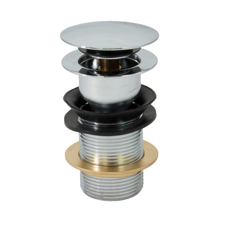 Embrass Peerless Mushroom Slotted Clicker Basin Waste with Brass Backnut Chrome 1.1/4-Inch 201322
