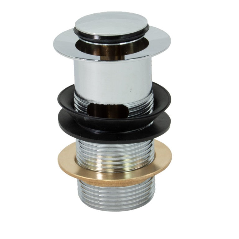 Embrass Peerless Slotted Clicker Basin Waste with Brass Backnut Chrome 1.1/4-Inch 201788