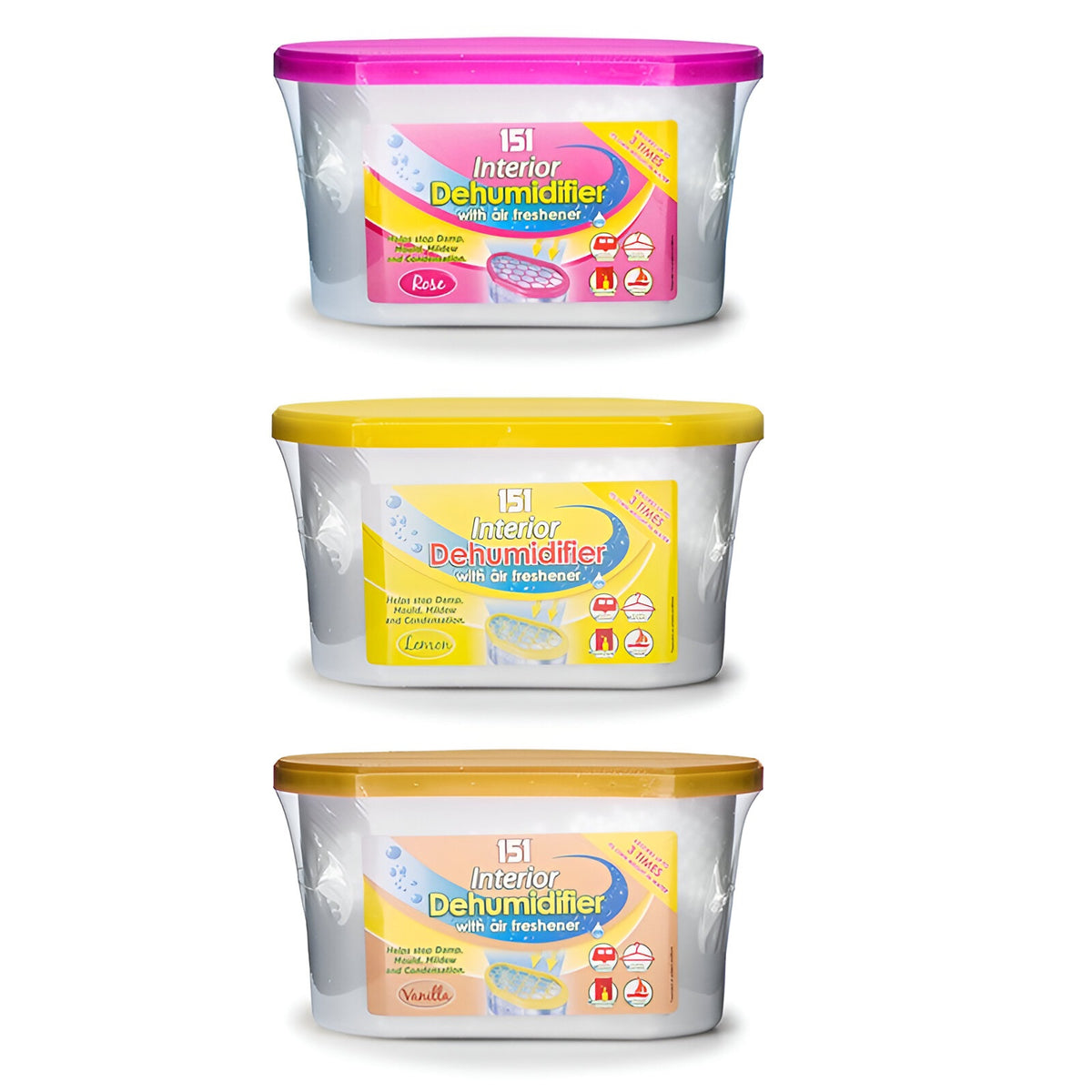 151 Interior Dehumidifier With Air Freshener Assorted Scents Pack of 1 1511099