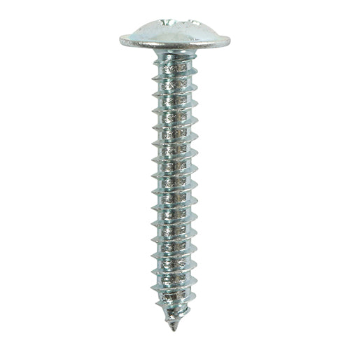Timco Flange Head Self Tapping Zinc Plated Carbon Steel Screws Silver 4.2mm x 13mm Pack of 16 00812CFAZP