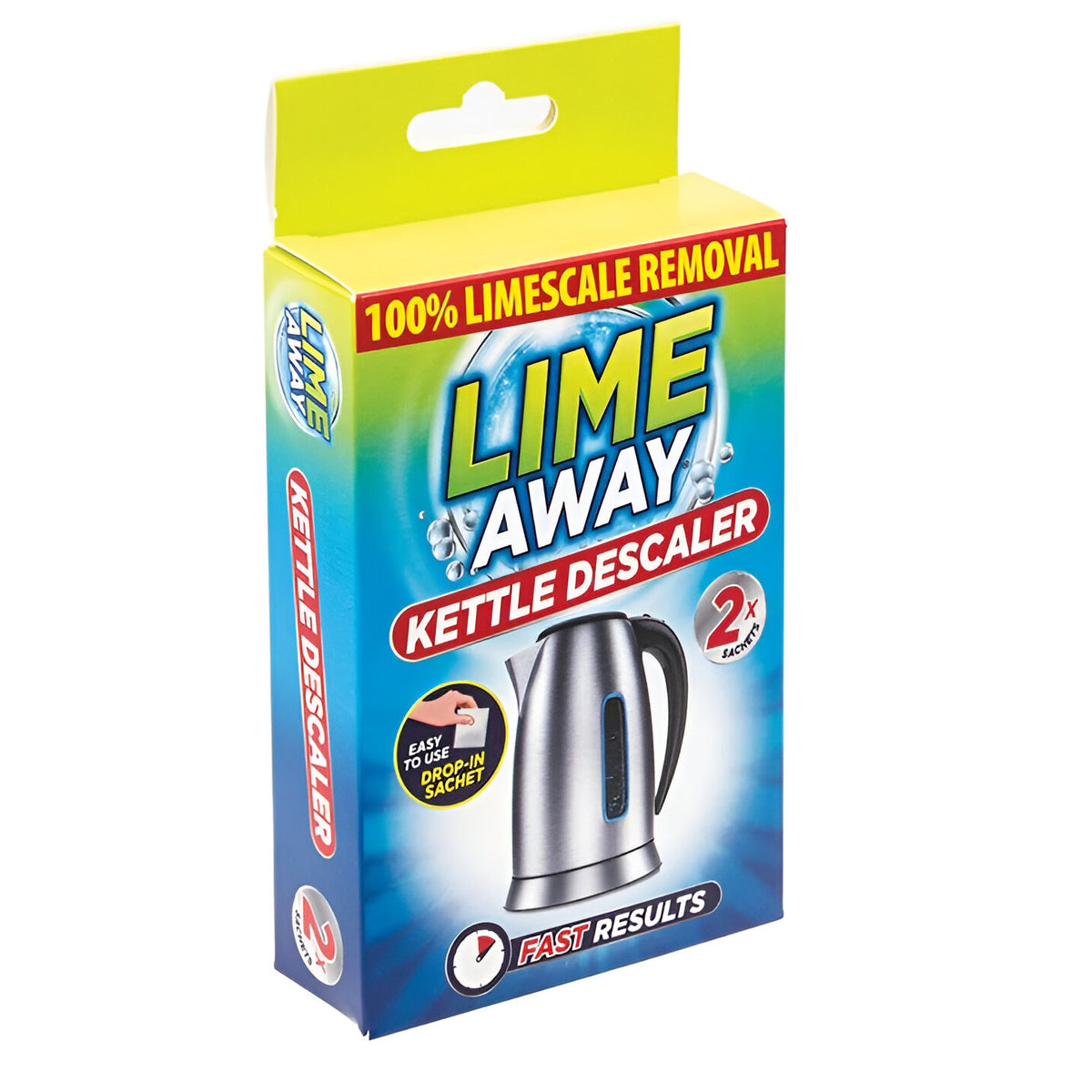151 Lime Away Kettle Descaler 40g Pack of 2 LA004 | 100% Limescale Remover | Easy to Use | Drop - In Sachet | Fast Results