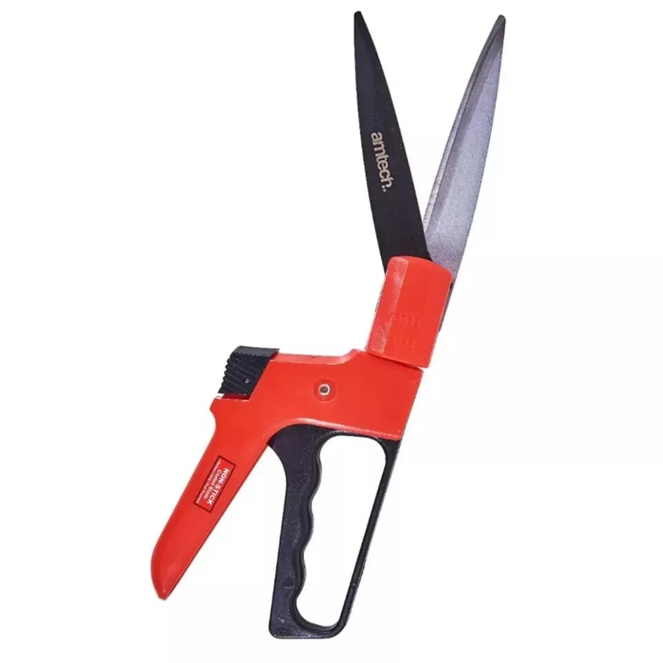 Amtech Deluxe Rotating Grass Shear Red and Black U0650