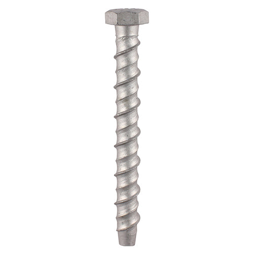 Timco Exterior Hex Flange Masonry and Cavity Multi Fix Bolts Silver 8mm x 100mm Pack of 4 MF8100PRE | Socket Size - 15mm | Drill Size - 8mm | Max. Fixture - 60mm | Min. Drill Depth - 55mm